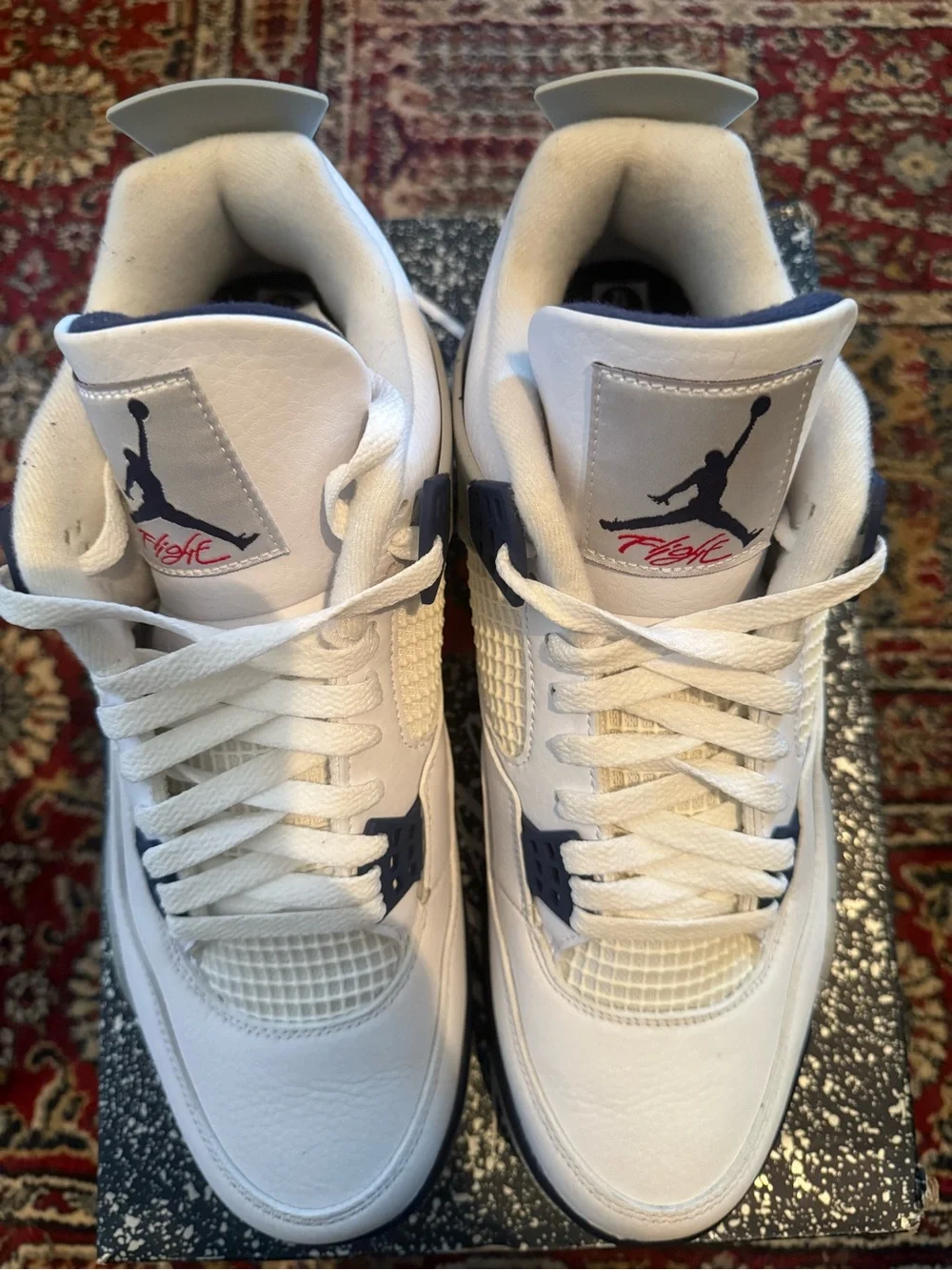 Jordan 4 Retro Midnight Navy Retro Basketball Sneakers